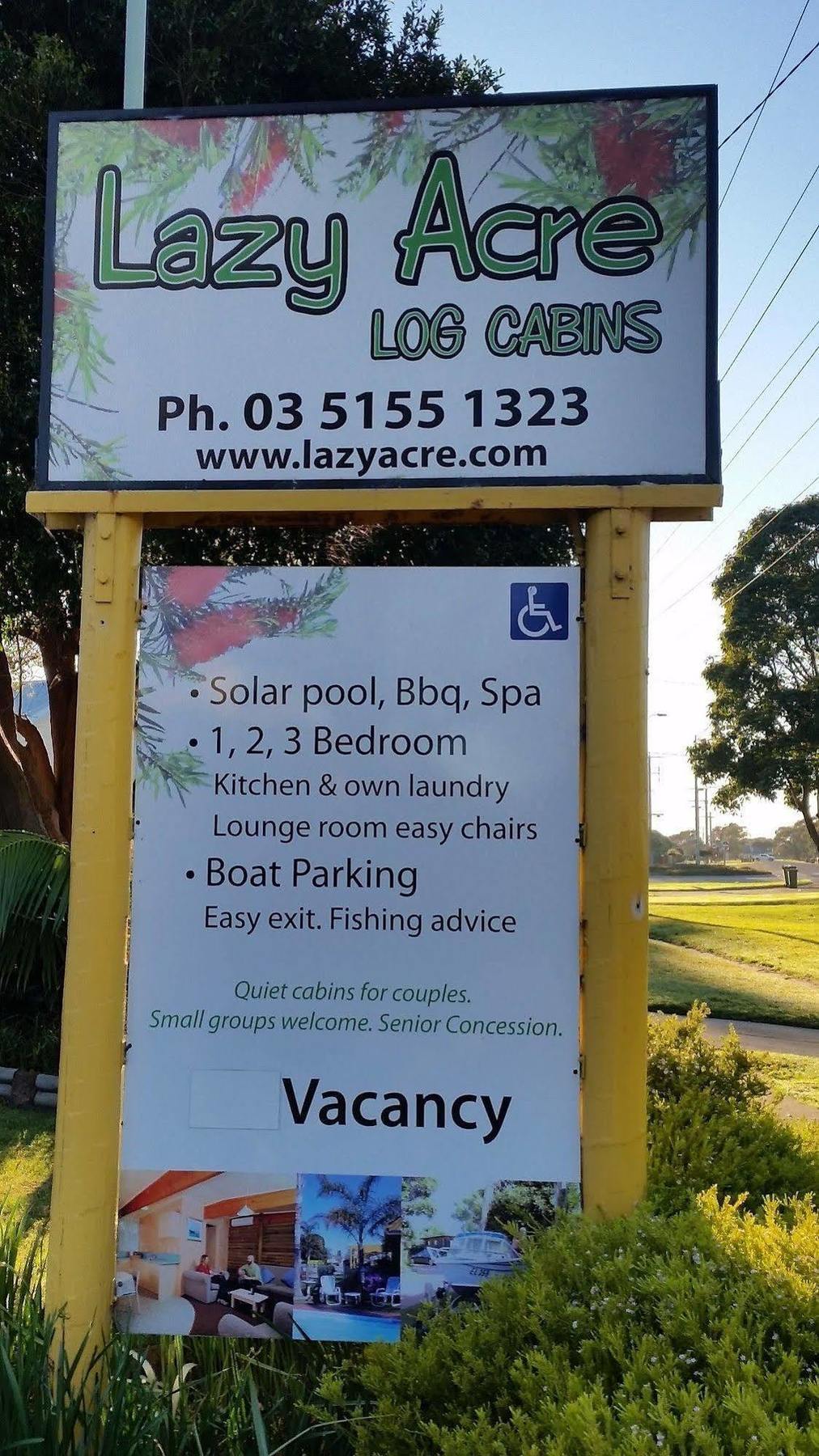 Lazy Acre Log Cabins Lakes Entrance Εξωτερικό φωτογραφία